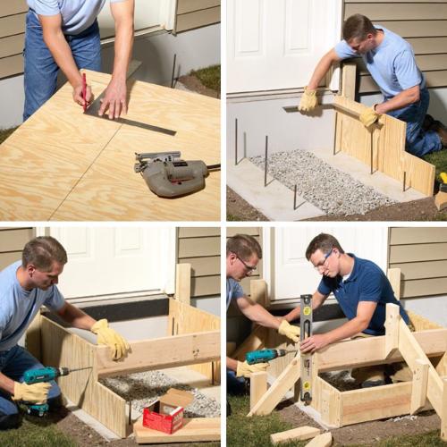 Входное крыльцо частного дома своими руками. Фундамент для крыльца