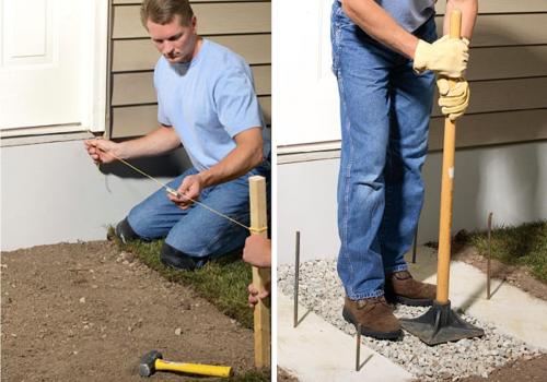 Входное крыльцо частного дома своими руками. Фундамент для крыльца