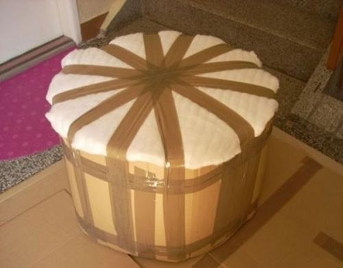 Пуфик из 5 литровых бутылок. Пуфик из пластиковых бутылок: изготавливаем маленький шедевр своими руками пошагово