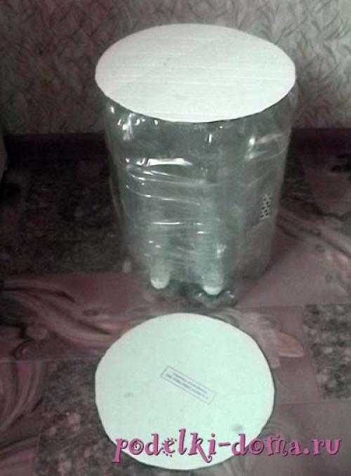 Пуфик из пластиковых бутылок + мк. Пуфик из пластиковых бутылок Отредактирова. 2022 05